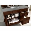 James Martin Vanities Brookfield 48in Single Vanity, Warm Cherry w/ 3 CM Grey Expo Quartz Top 147-114-5286-3GEX